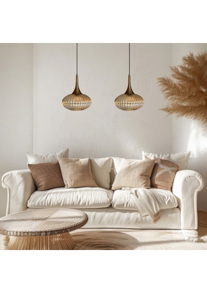 Elegant Cam Bal Rengi Ikili Avize Eskitme Külah Başlık Sarkıt Lamba Restoran Salon Aydınlatma fırsatları