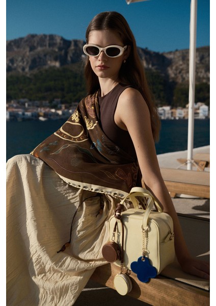 Desenli Modal Eşarp Vase