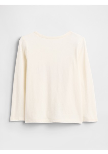 Kız Bebek Beyaz Gap Grafik T-Shirt modelleri
