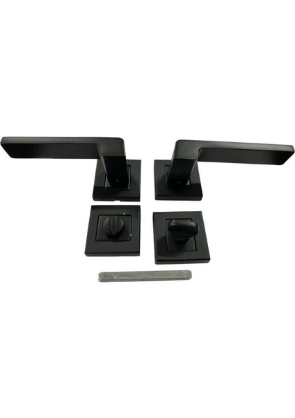 Sofuoğlu Rozet Anka Mat Siyah Wc Kapı Kolu