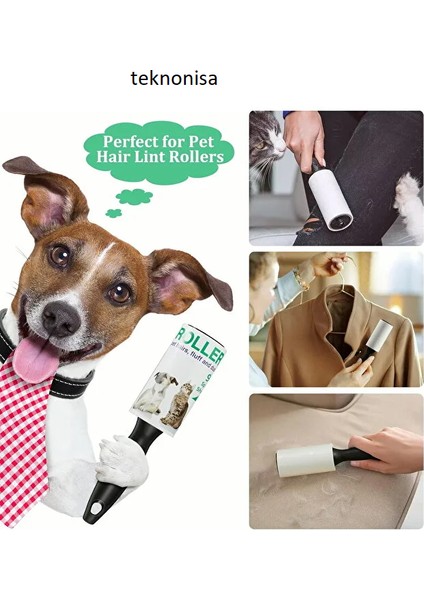 2'li Tüy Toplama Set Kıyafet Koltuk Evcil Hayvanlar Için Toz Toplayıcı Fırça ve Yapışkanlı Rulosu fırsatları