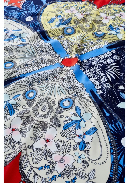 Desenli Modal Eşarp Karnaval modelleri