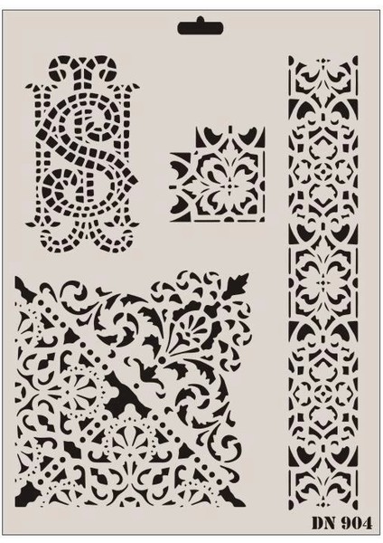Rich Dantel Seri DN-904 Stencil 35X25 cm