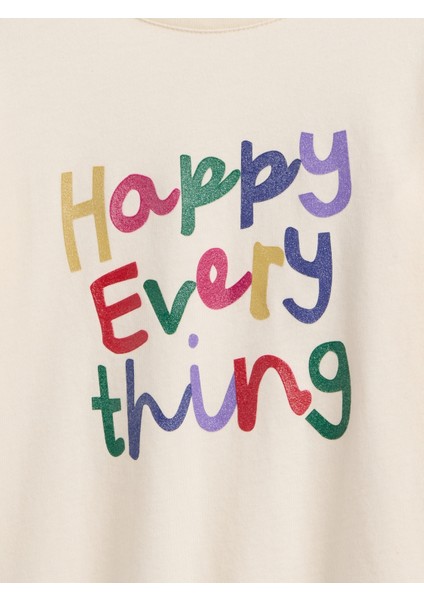 Kız Bebek Krem Gap Grafik T-Shirt fiyatları