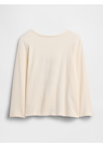 Kız Bebek Krem Gap Grafik T-Shirt modelleri