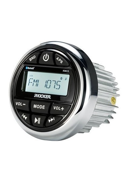 Marin Ses Sistemi Kicker Kmc2 Marine Gauge-Style Media Centre Tekne Teyp Müzik Hoparlör Merkezş modelleri