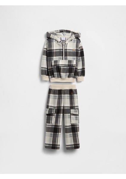 Erkek Bebek Gri Sweatshirt Outfit Set