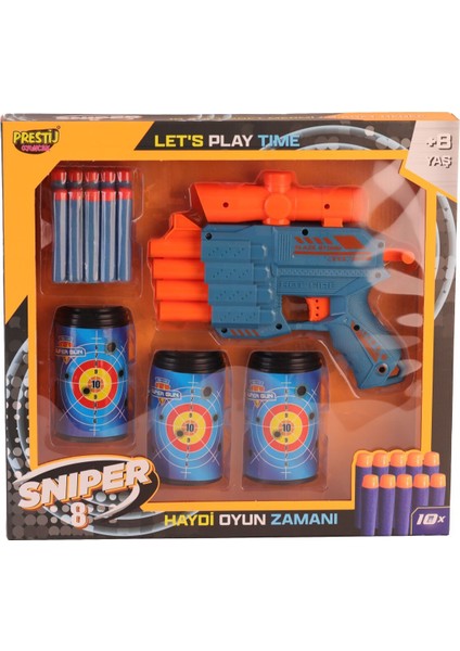 Fab 5707 Kutulu 3 Hedefli Sniper 8 Dart Atıcı