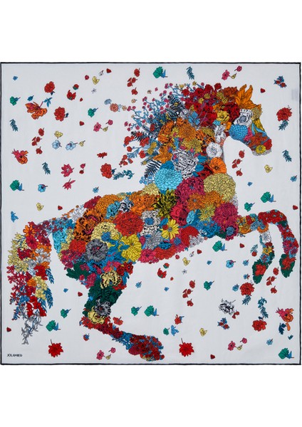 Desenli Modal Eşarp Horse indirimleri