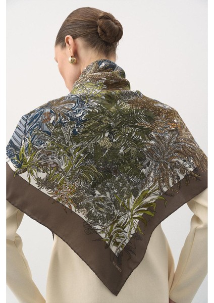 Jardin Secret Modal Eşarp Kahve