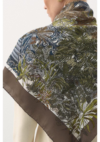 Jardin Secret Modal Eşarp Kahve modelleri