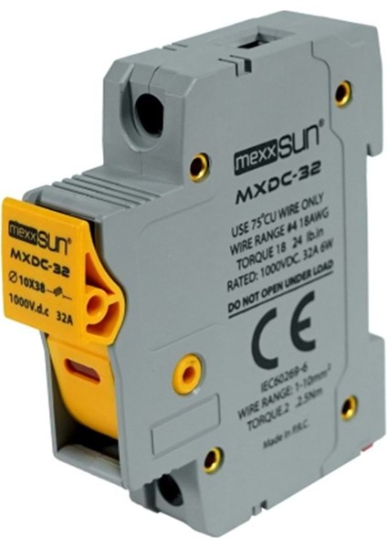 16A 1000V Dc Sigorta + Sigorta Yuvası fiyatları