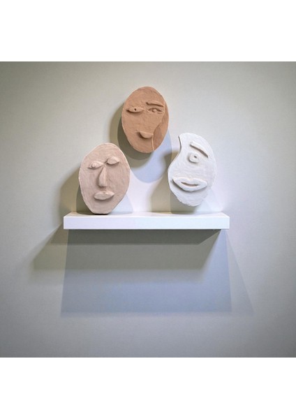 Soyut Yüz Duvar Dekoru,el Yapımı Duvar Dekoru, Dekoratif Heykel Formunda Duvar Dekoru,,tablo fiyatları