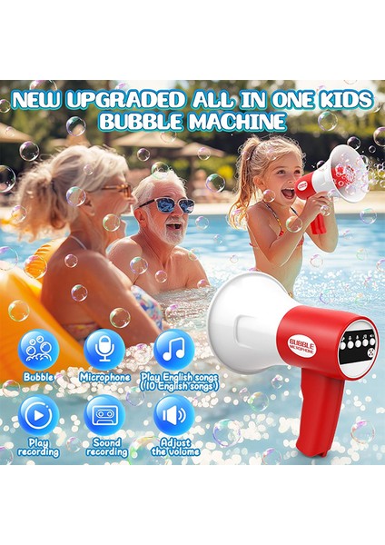 Köpük Atan Ses Kayıtlı Megafon Kırmızı 44324G modelleri