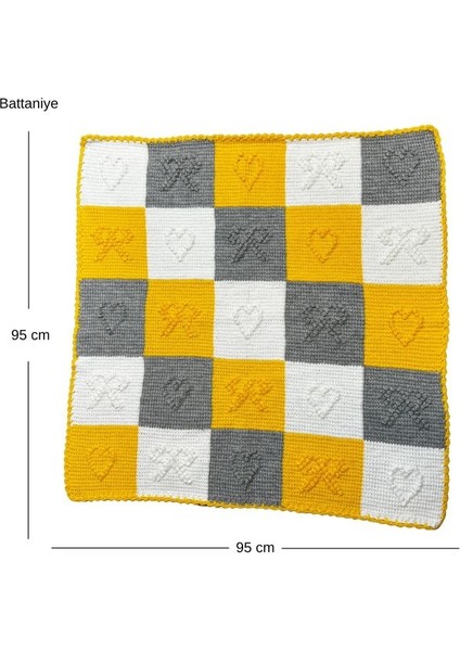 1618 El Örgüsü Battaniye / Yelek / Hırka / Atkı ve Bere Set / 0 - 2 Yaş