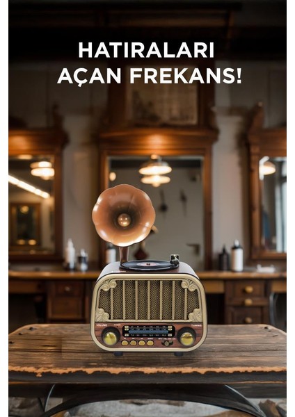 D76 Ahşap Nostaljik Bluetooth Hoparlör – Radyo, Usb/tf, Aux, Speaker modelleri