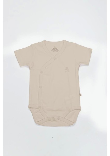 Bfs Bistyle Organik Natural Basic Style Kruvaze Yarım Kol Body BS17101 Bej