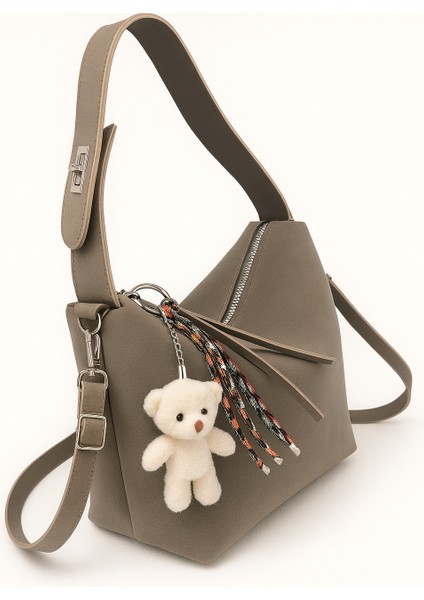 Sydney Model Ayarlanabilir Askılı Kadın El ve Omuz Çantası (Charm Hediyelidir)