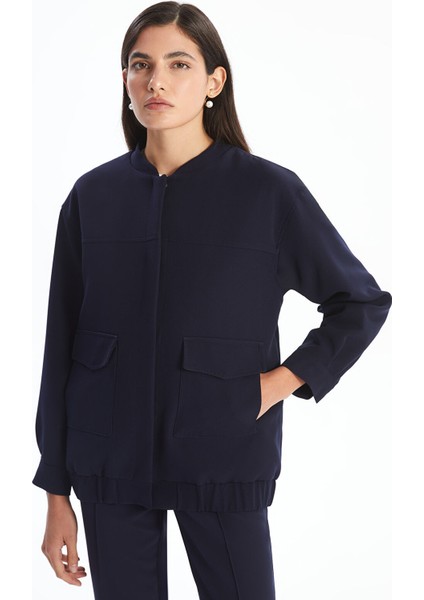 Yeni Sezon Düz Uzun Kollu Kadın Kolej Ceket