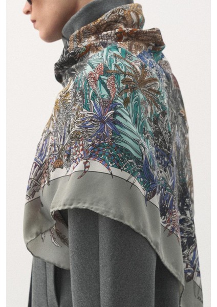 Jardin Secret Modal Eşarp Gri modelleri