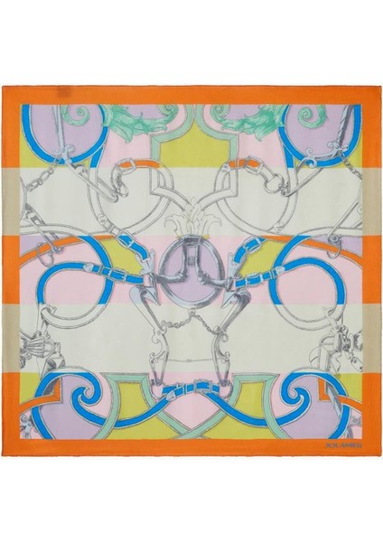 Desenli Modal Eşarp Hamhara Turuncu fırsatları