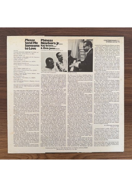 Phineas Newborn Jr. – Please Send Me Someone To Love fiyatları