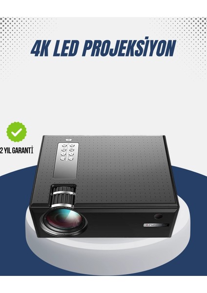 Full Hd Projeksiyon – Hdmı/usb Girişli, Kumandalı, Eğitim ve Sunum Için Ideal