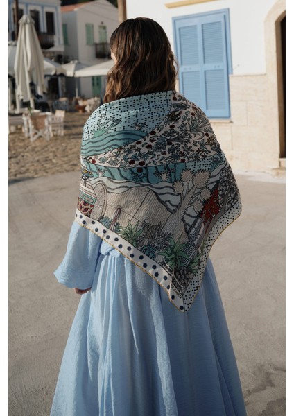 Desenli Modal Eşarp Homera fiyatları