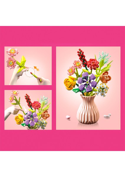 Zuanma Çiçek Buketi Yapım Seti No8 109 modelleri