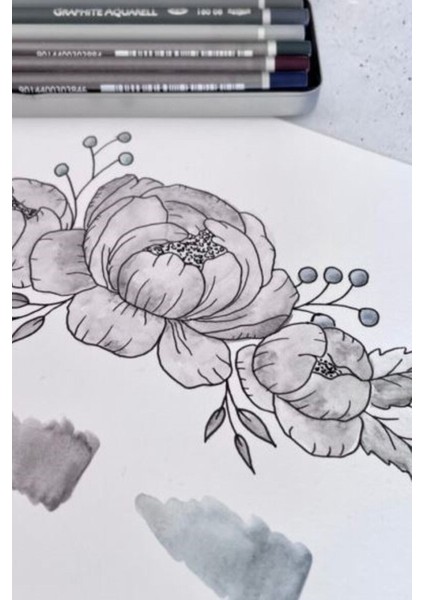 Cretacolor6'lı Aquarell Sulandırılabilir Fırçalı Cretacolor Studioline 12'li Dereceli Kalem Seti fırsatları