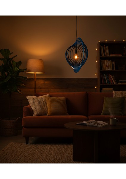 Sarmella Metal Tasarım Dekoratif Avize – Elle Şekillendirilebilir Modern E27 Sarkıt Aydınlatma fırsatları