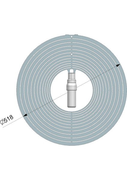 Sarmella Metal Tasarım Dekoratif Avize – Elle Şekillendirilebilir Modern E27 Sarkıt Aydınlatma