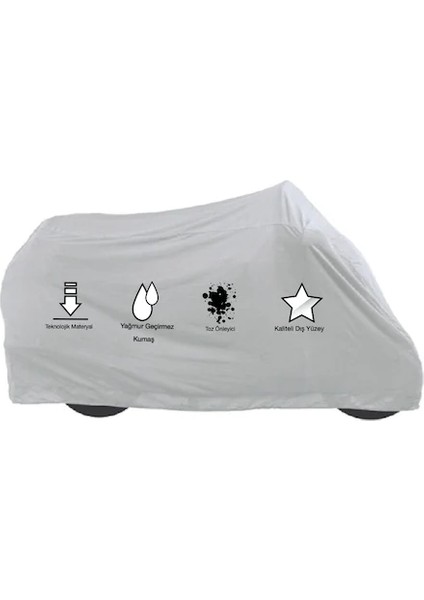 Vinleks Branda -Premium Kalite - Yırtılmaya Dayanıklı -Çantasız Motosikletler Için