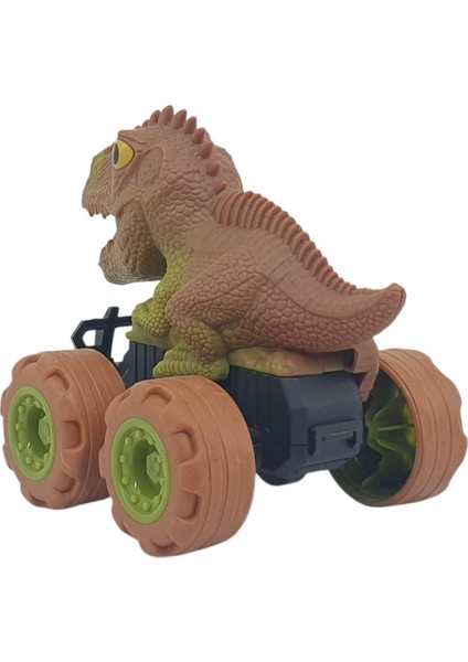 Sürtmeli Dinazor Arabalar 12 cm - H-20 - Stegosaurus -Kahverengi (Lisinya) fırsatları