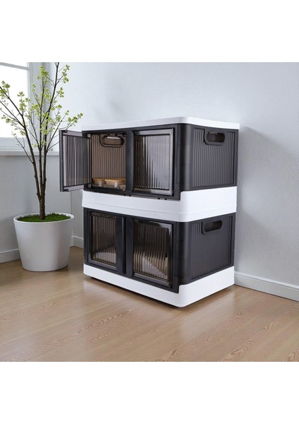 Katlanabilir Modüler Çok Amaçlı 3'lü Beyaz Antrasit Düzenleyici Dolap Seti modelleri