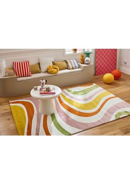 Yumuşak Renkli Oturma Odası Misafir Odası Çocuk Odası Halısı