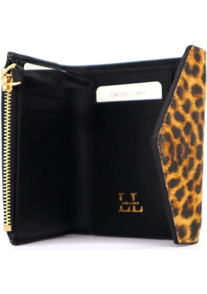 Vico Hakiki Deri Leopar Baskı Süet Cüzdan fırsatları