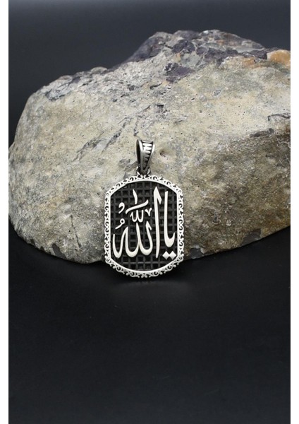 Kolye Ucu Ya Allah Yazlı 925 Ayar Gümüş 902397 modelleri