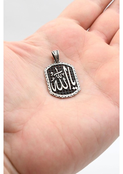 Kolye Ucu Ya Allah Yazlı 925 Ayar Gümüş 902397 fırsatları