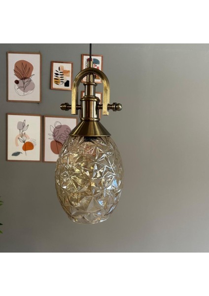 Veltro Cam Bal Rengi Tekli Avize Gemici Eskitme Başlık Retro Sarkıt Lamba Salon Aydınlatma modelleri