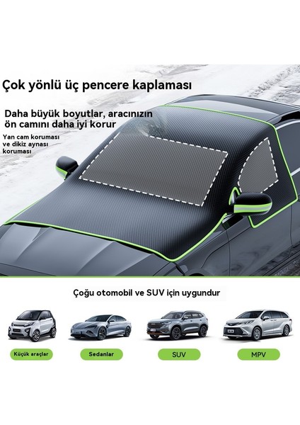 Oxford Kumaş Araba Kar Örtüsü Ön Cam Donmaz Önleyici Kış Yarı Kapak Araba Giysi Kış Araba Örtüsü (Yurt Dışından) fiyatları