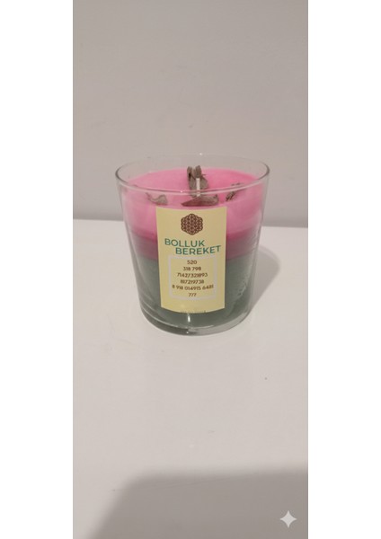 Bolluk & Bereket Enerji Mumu – Doğal Katmanlı Aromaterapi Mum