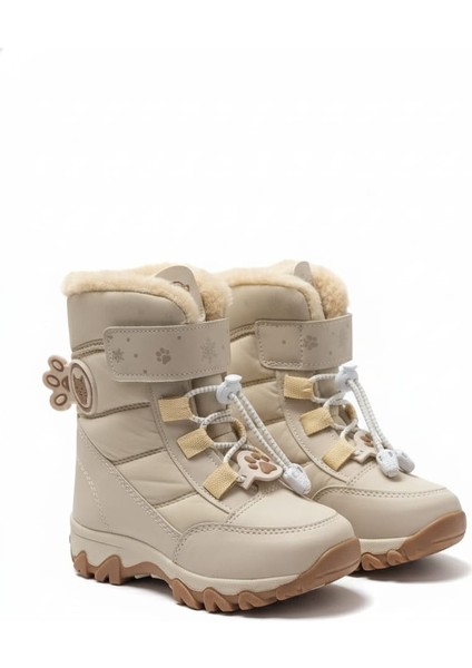 Çocuk Kışlık Bot Su Geçirmez Kürklü Kaymaz Tabanlı Dayanıklı Cırt Cırtlı modelleri
