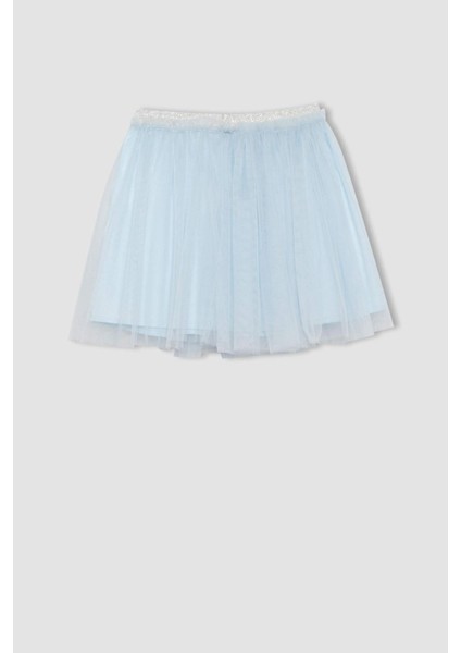 Kız Çocuk Beli Lastikli Beyaz Tütü Etek C0086A824SM