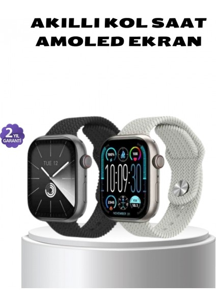 Akıllı Saat Kablosuz Şarjlı Bluetooth 5.2 Arama Bildirim Sesli Asistan 420 Mah