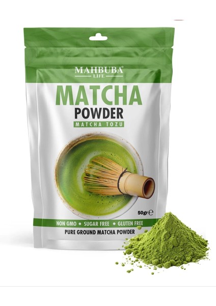 Saf Matcha ( Maça ) Çayı Tozu Pure Matcha Glutensiz 50GR