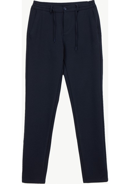 Bağlamalı Bel Dar Paça Jogger Lacivert Erkek Pantolon ACE001261530_LAC
