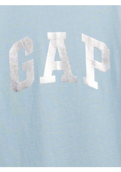 Kadın Açık Mavi Gap Logo T-Shirt modelleri