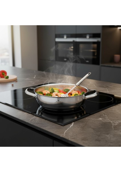 Colosseum 3ply 7 Parça Indüksiyon Tabanlı Çelik Tencere Seti modelleri