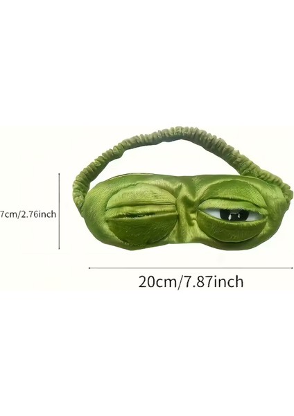 Süper Yumuşak Kurbağa Uyku Maskesi | Rahat Seyahat ve Şekerleme Göz Bandı (1 Adet) fırsatları